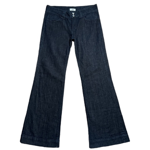 Daytrip Libra Women's Dark Blue Chambray Denim Trouser Pants Sz.‎ 30